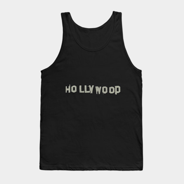 Hollywood Sign Sticky Tape Tank Top by KyoKute